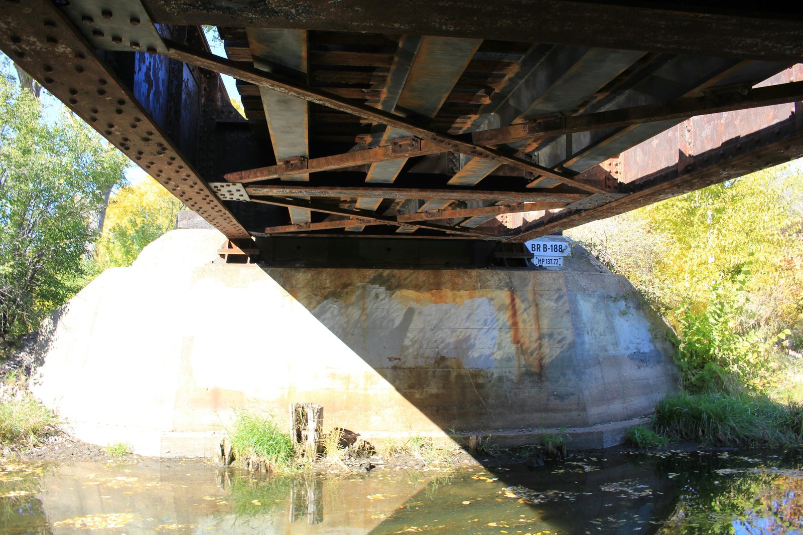 Under bridge